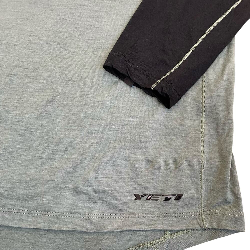 YETI Turq Mens Sz L Merino Blend Long-Sleeve Jersey Cycling Shirt Base Layer - Picture 11 of 16